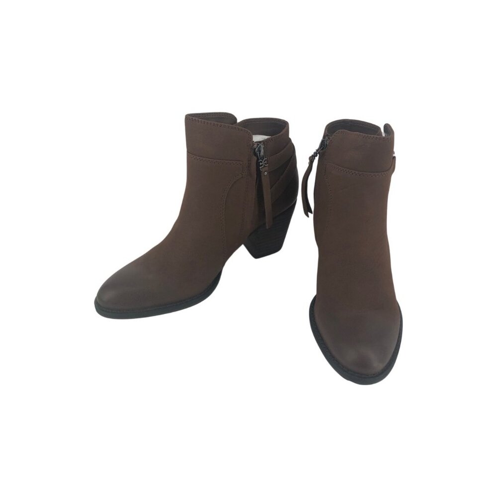Sam Edelman Morgan Suede Ankle Boots Womens 9 Nut Brown New Other